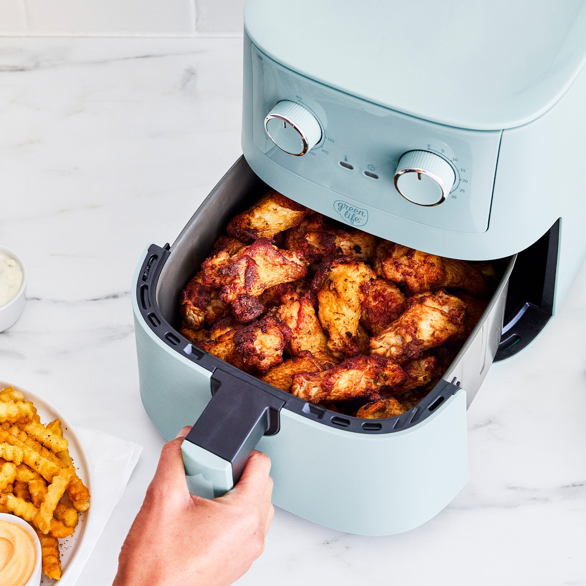 greenlife-ez-air-fryer-4-5qt-ceramic-nonstick-pfas-free image 3