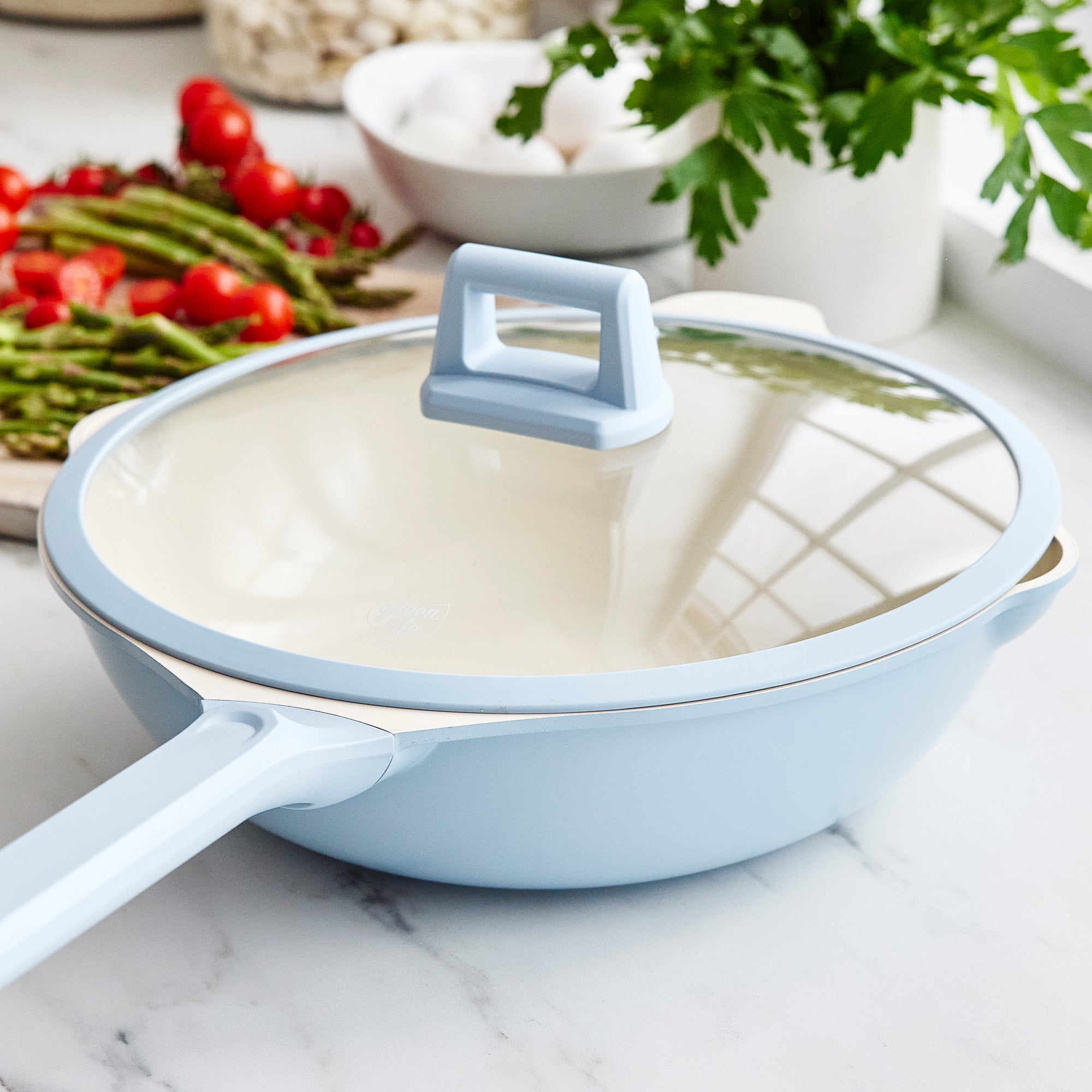 greenlife-arte-5-quart-deep-skillet-with-lid-induction-ready-all-in-one-pan image 1