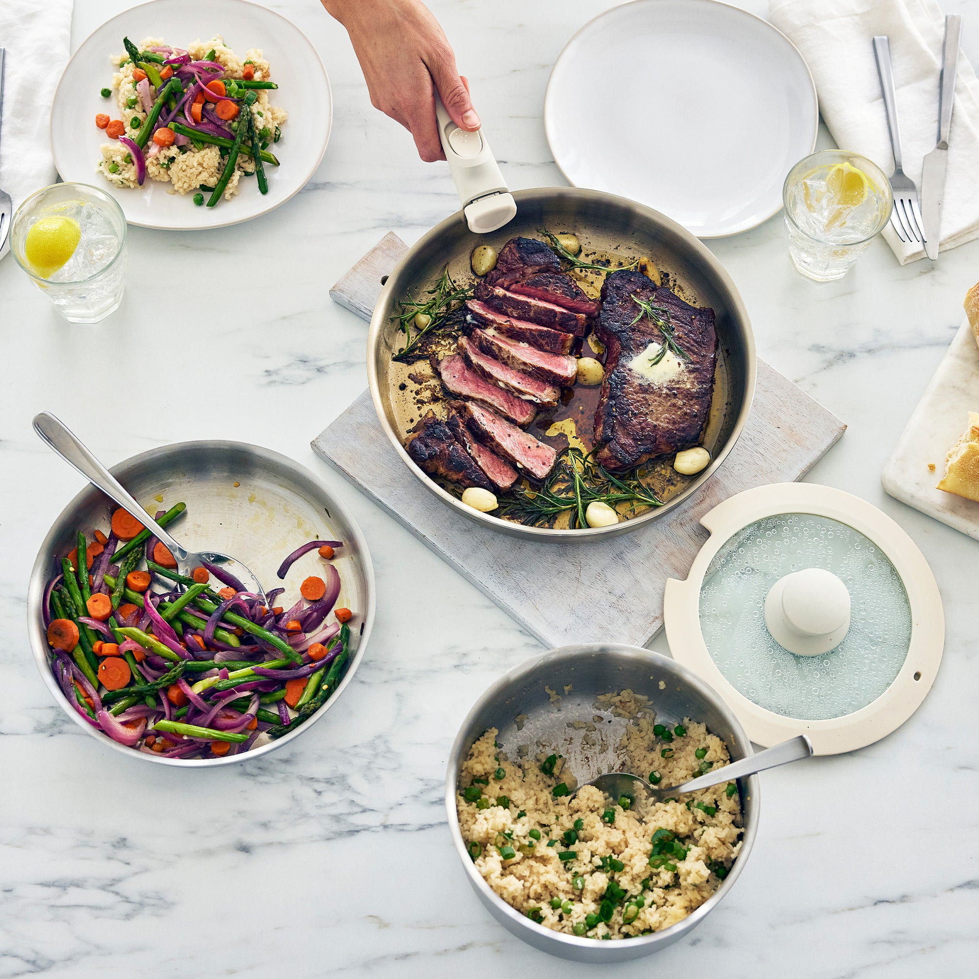 greenlife-click-10-piece-uncoated-cookware-set-3-ply-stainless-steel-stackable image 8