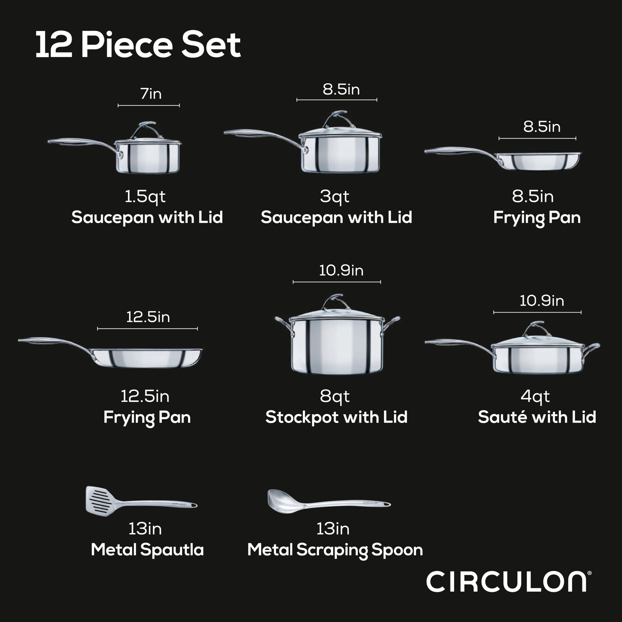 circulon-10-piece-steelshield-stainless-steel-cookware-set-with-2-piece-bonus-ut image 8