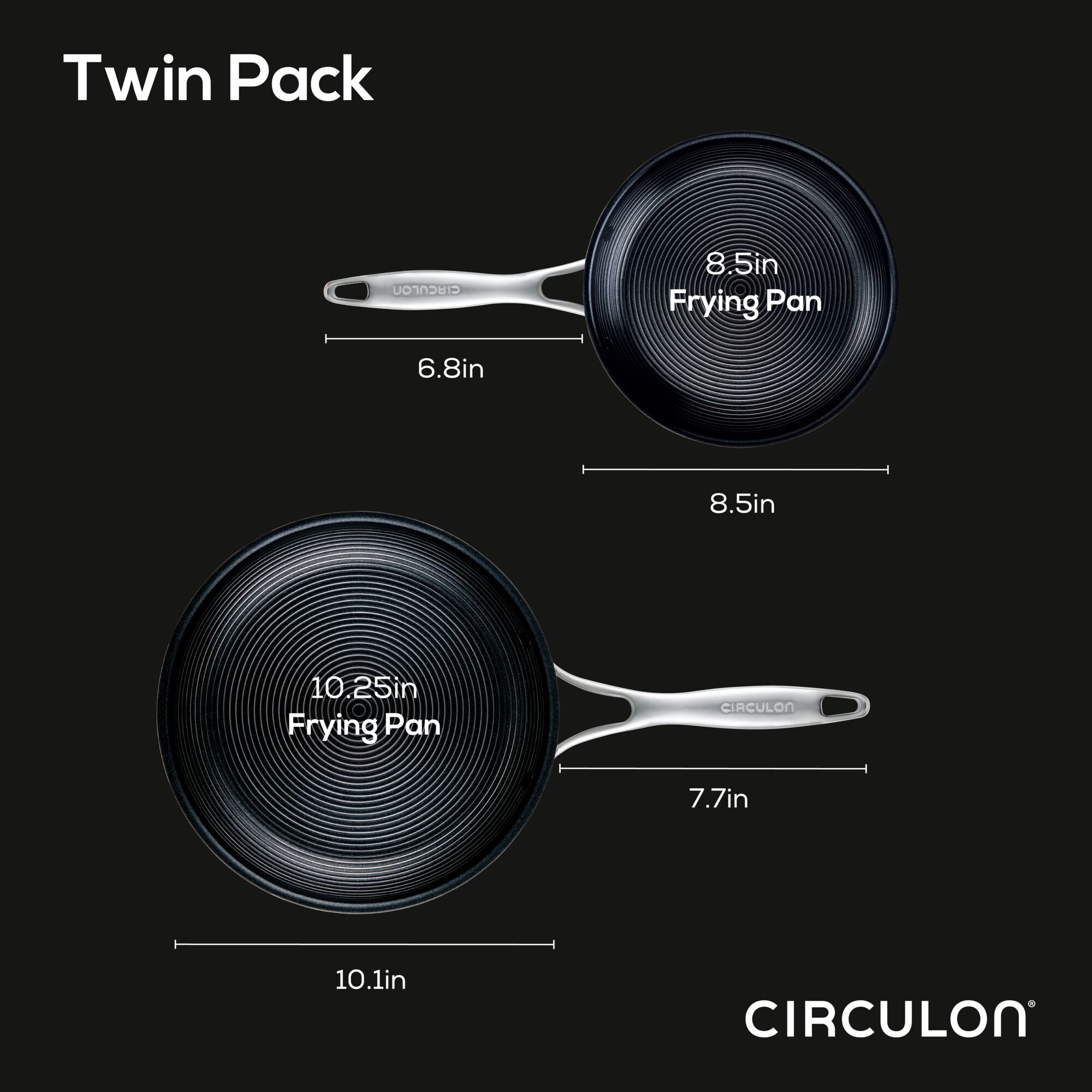 circulon-steelshield-tri-ply-nonstick-frying-pan-set-8-5-10-inch image 8