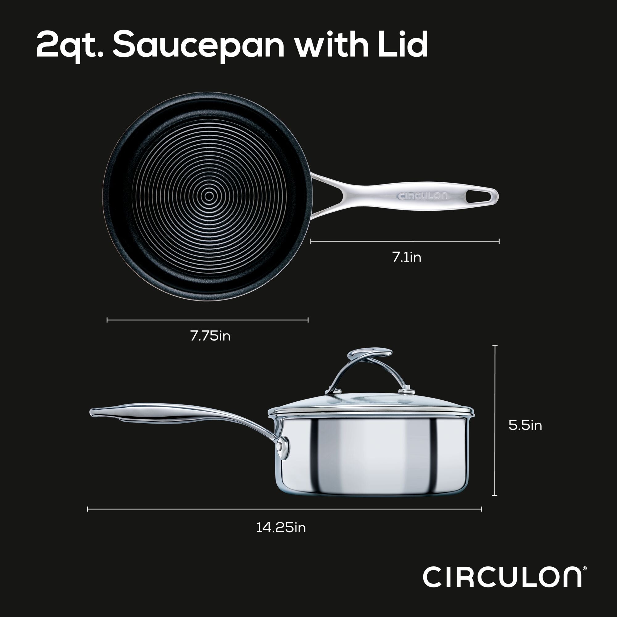 circulon-2-quart-steelshield-tri-ply-clad-nonstick-covered-saucepan image 8