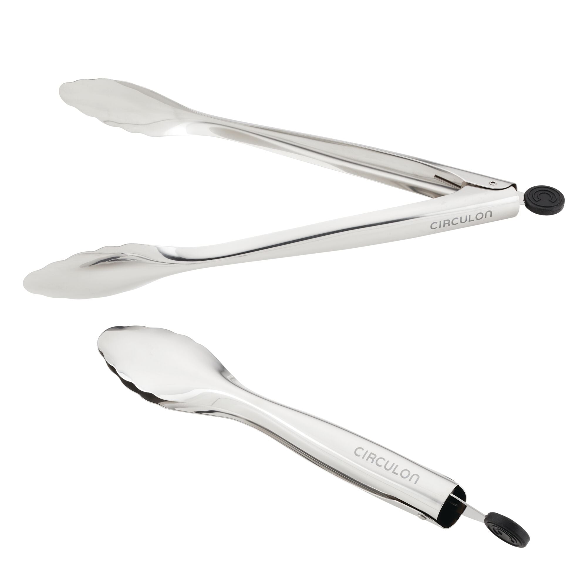 circulon-tools-2-piece-stainless-steel-locking-tongs-set-dishwasher-safe-kitchen image 2
