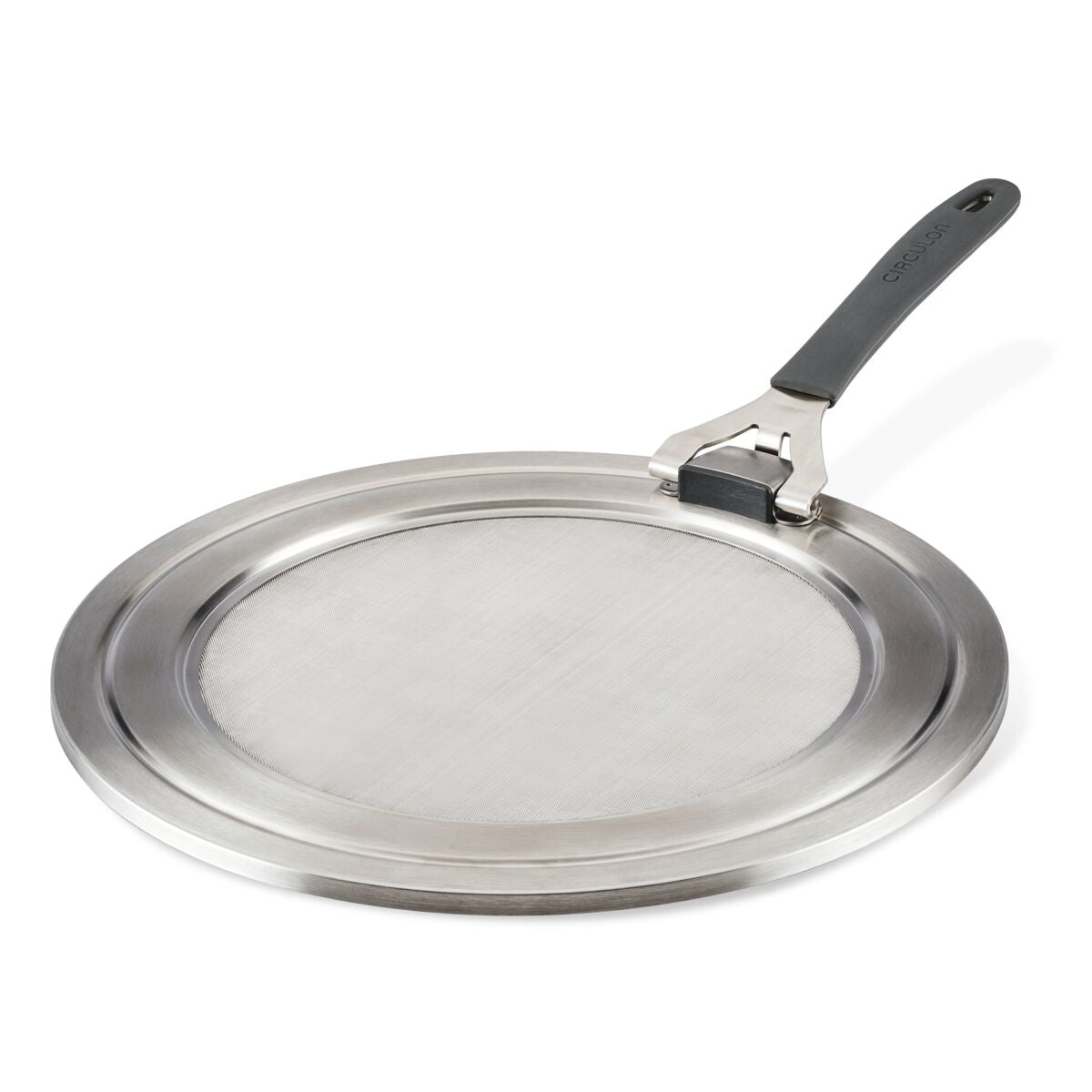 circulon-universal-stainless-steel-splatter-guard-fits-8-12-inch-pans-dishwasher image 1