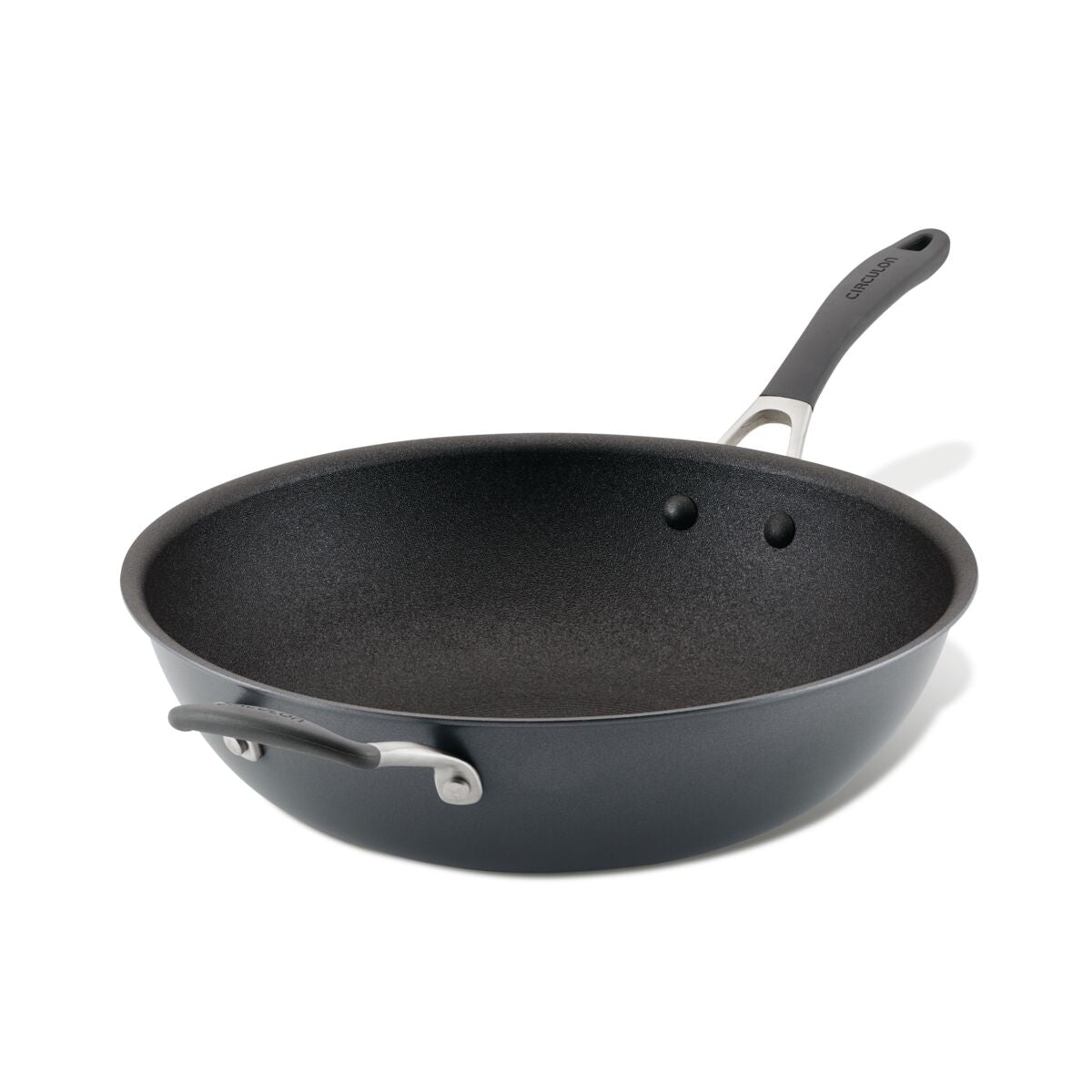 circulon-a1-scratchdefense-13-inch-nonstick-stir-fry-pan-with-helper-handle image 1