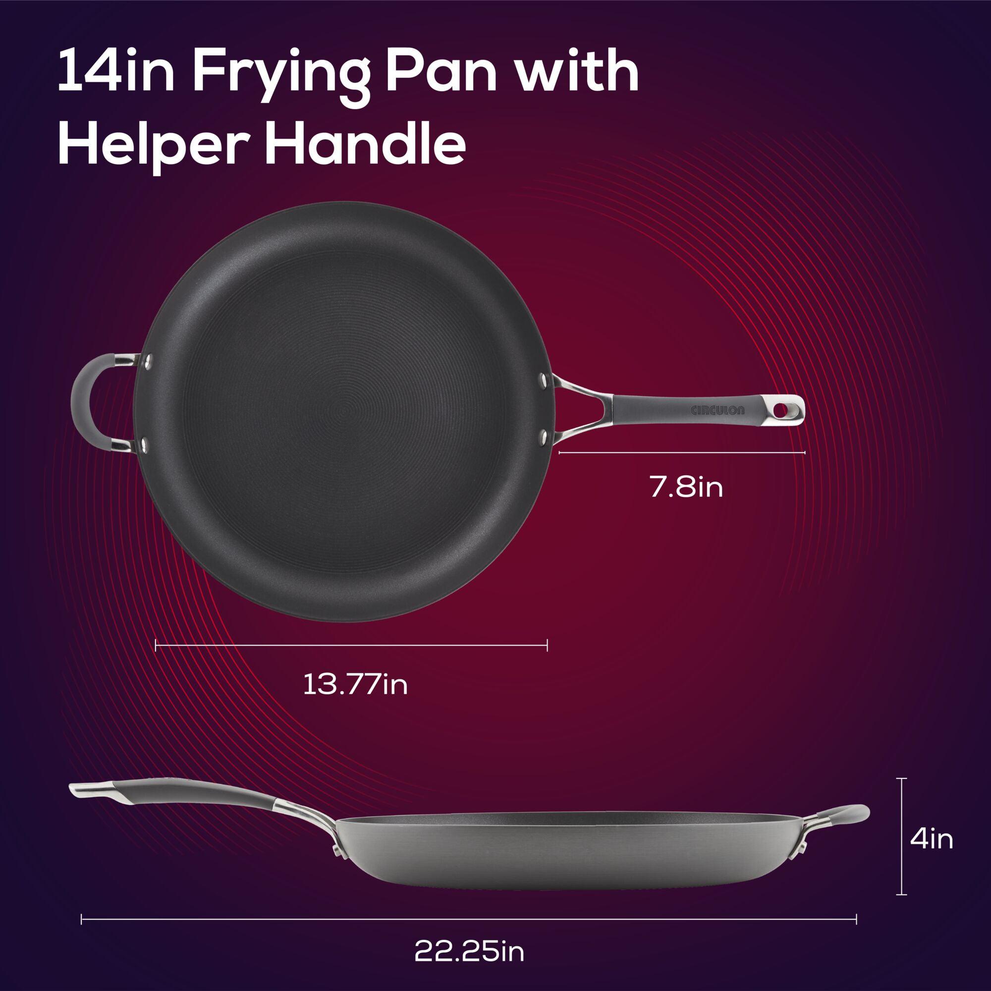 circulon-14-inch-hard-anodized-nonstick-frying-pan-with-helper-handle image 5