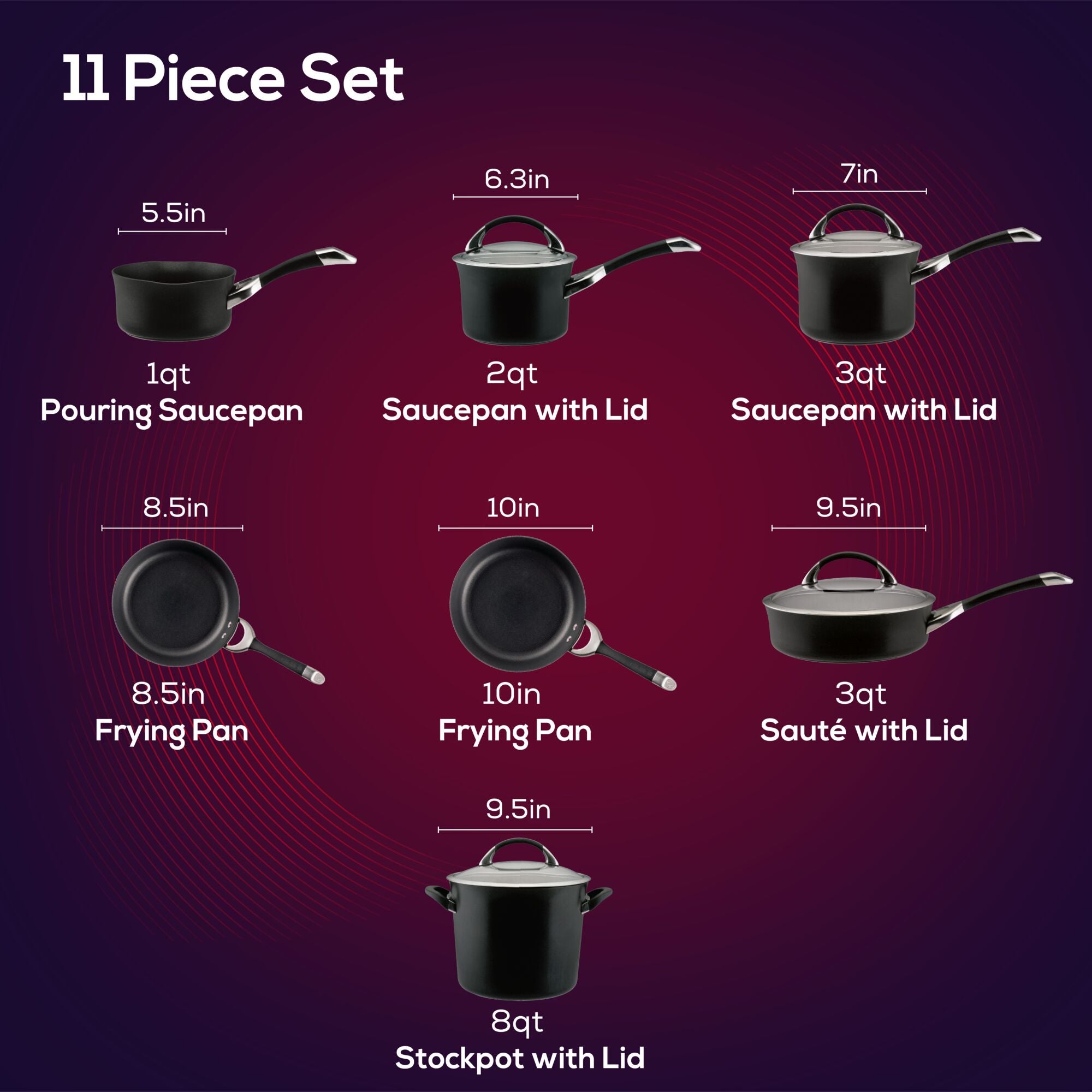 circulon-symmetry-11-piece-nonstick-hard-anodized-cookware-set image 6