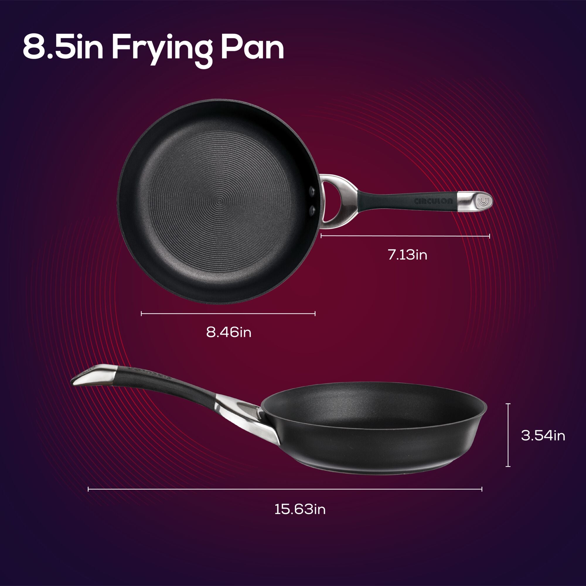 circulon-8-5-inch-hard-anodized-nonstick-frying-pan image 6