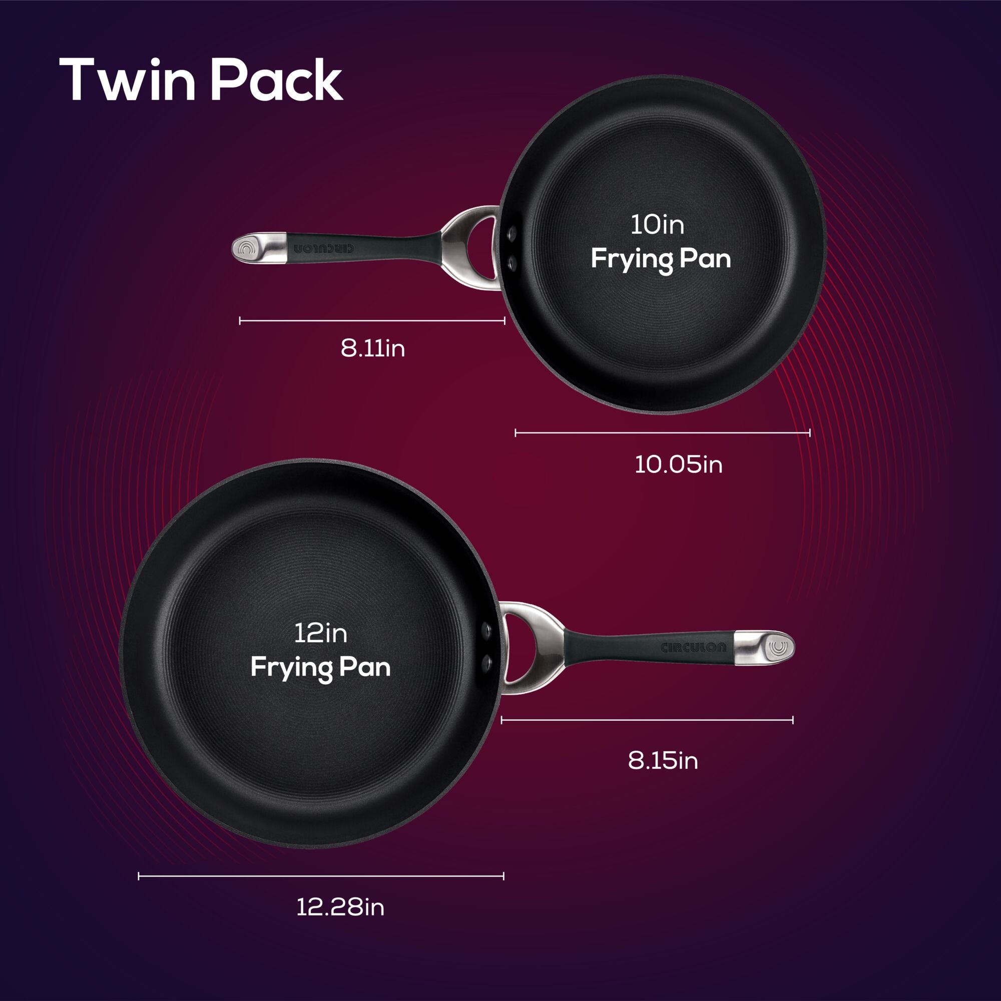 circulon-symmetry-hard-anodized-nonstick-frying-pan-set image 7