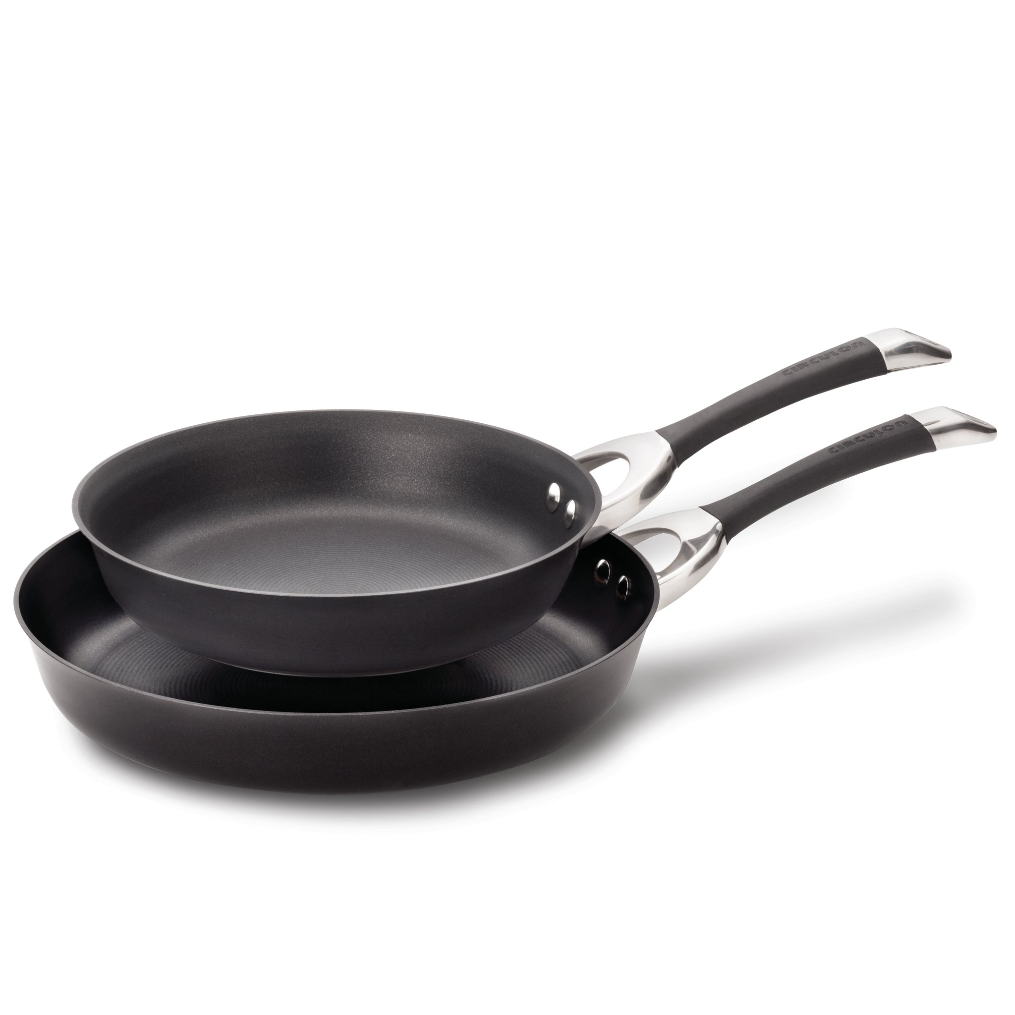 circulon-symmetry-hard-anodized-nonstick-frying-pan-set image 1