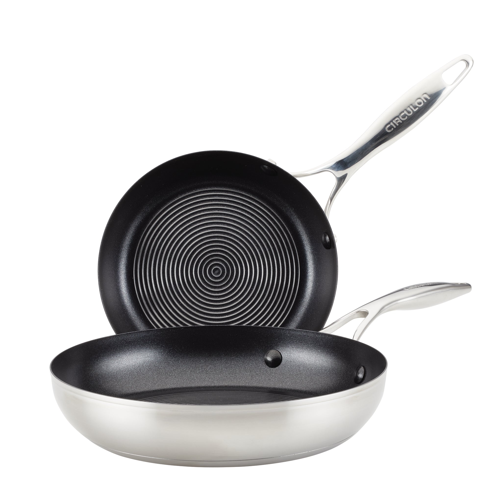 circulon-8-10-25-hybrid-stainless-steel-open-frying-pans image 1